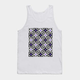 Mod Flower BW Tank Top